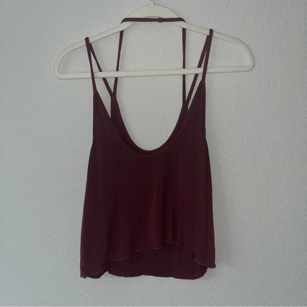 Brandy Melville Vintage Maroon Sleeveless Tank Top - Picture 4 of 4